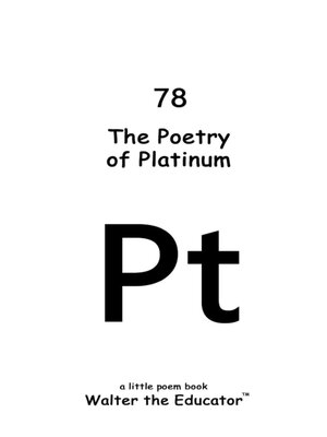 cover image of The Poetry of Platinum